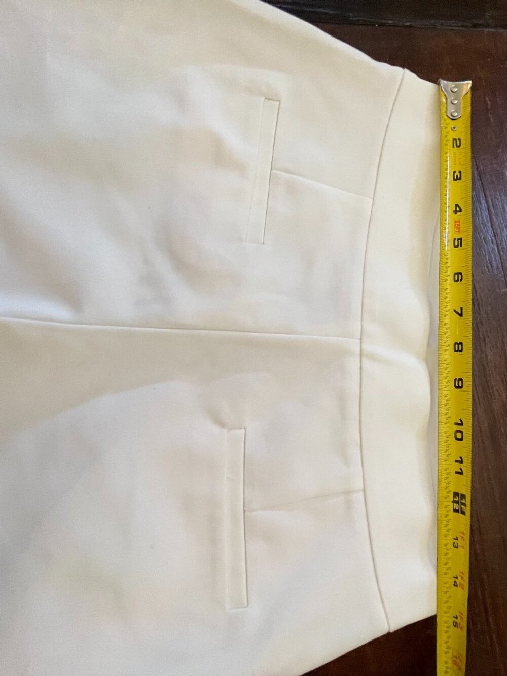 Zara Women's High-Waisted M White Dress Shorts Pockets Size Zipper Ctn-blend NWT - Picture 5 of 7